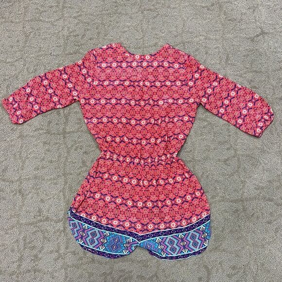 Tolani Women’s XS Silk Romper and Swim Coverup; 4 front Buttons - Picture 9 of 11